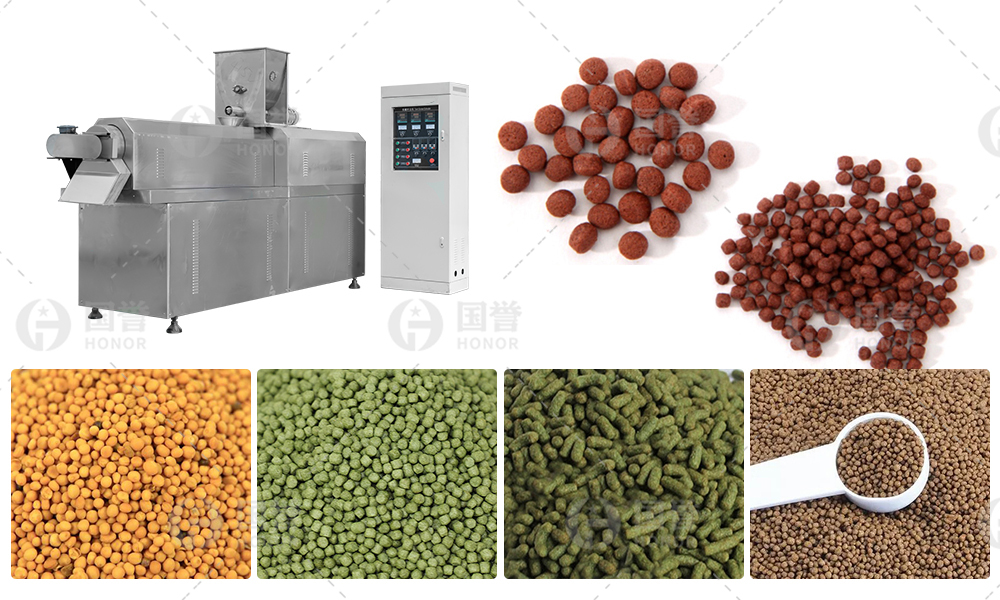 双螺杆挤压膨化机在水产饲料生产线中的应用