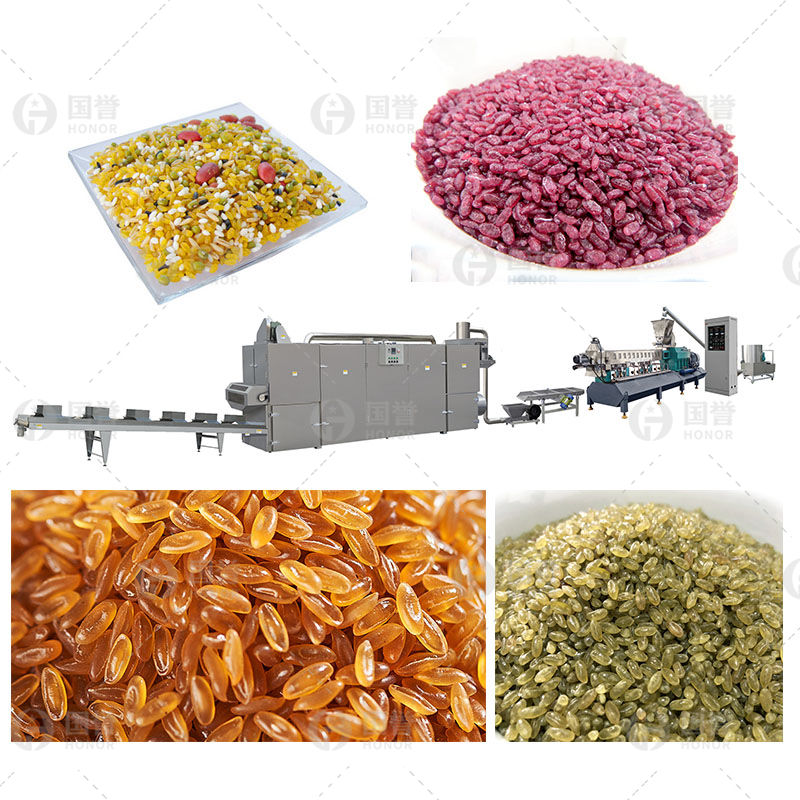 营养米生产线 速食米生产线 强化人造米生产线 大米膨化机