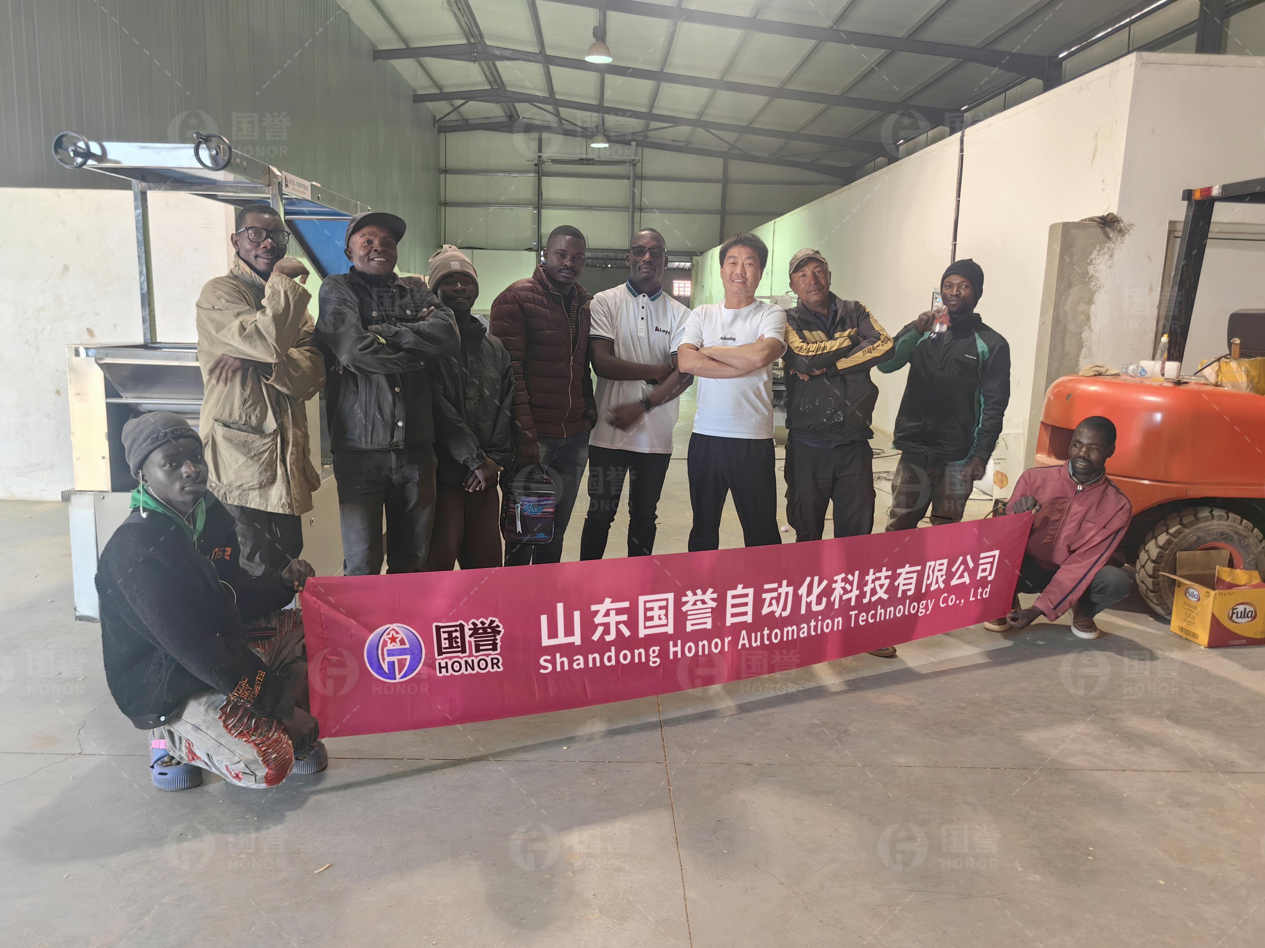 安哥拉客户工厂-饼干设备调试